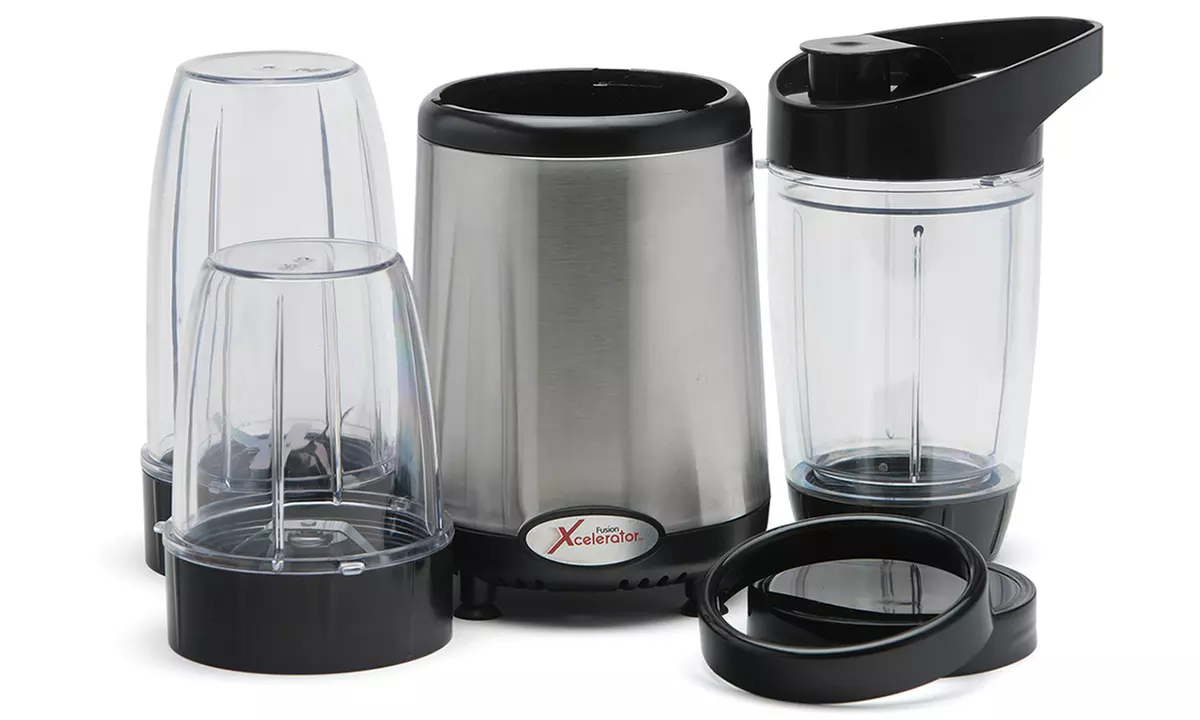 Fusion Xcelerator 1000W Food Emulsifier and Personal Blender Set (14-Piece) - Second Medium