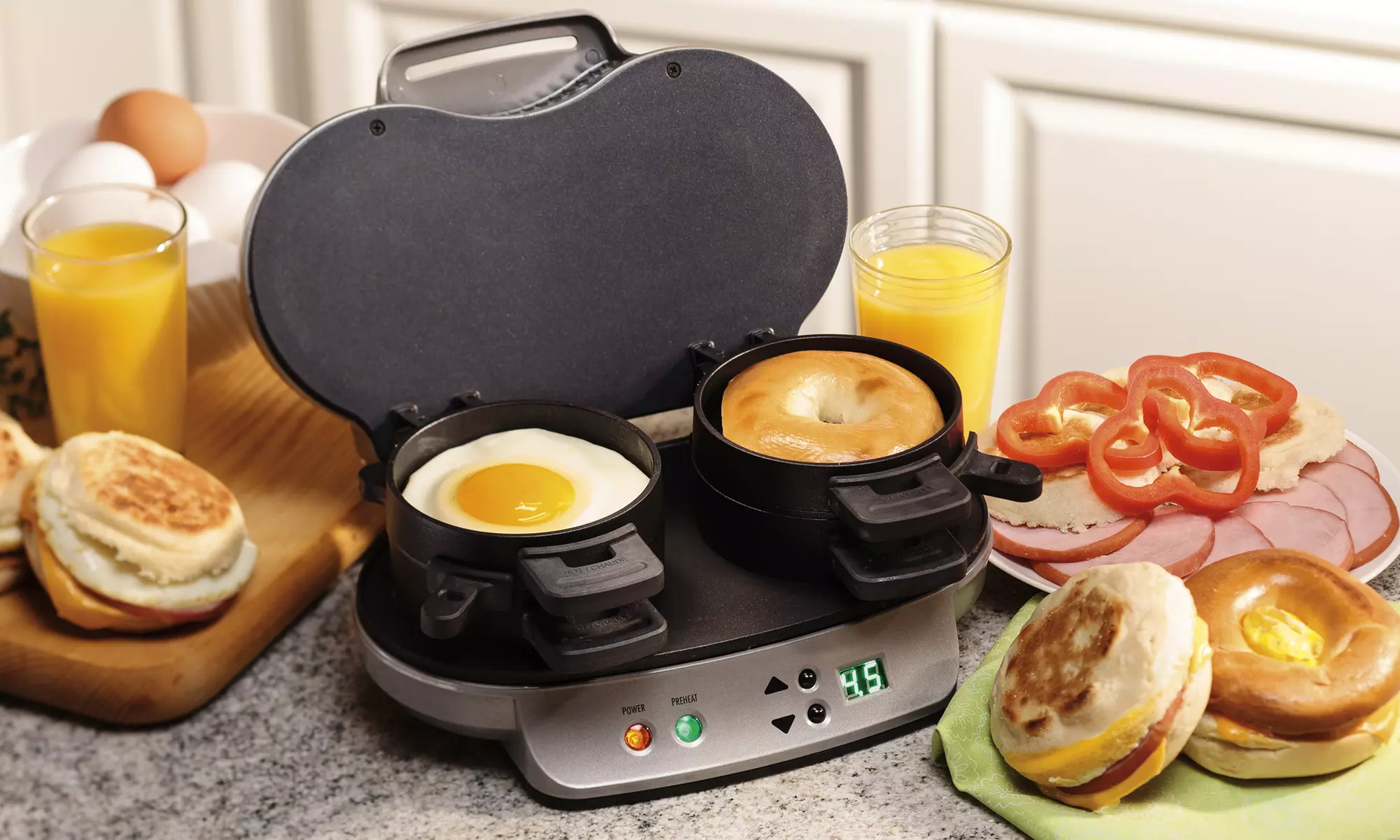Hamilton Beach Dual Breakfast Sandwich Maker - Primary Image