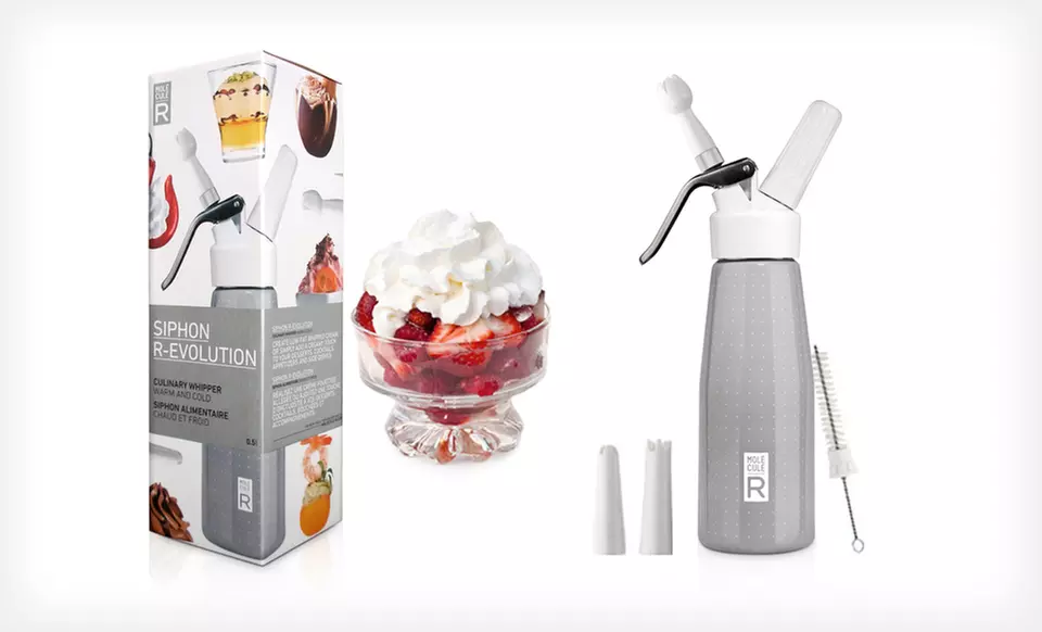 $24.99 for Molecule-R Siphon R-Evolution Hot and Cold Culinary Whipper ($58.95 List Price). Free Shipping and Returns. - Primary Image