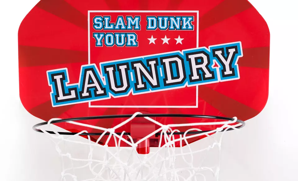 Dunk Your Laundry Basketball Hoop Hamper. Free Returns. - Second Medium