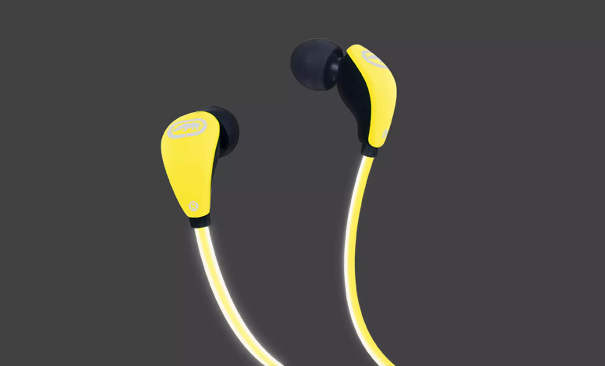 Marc Ecko Glow-in-the-Dark Earbud Headphones with Inline Mic in Blue, Green, Orange, Red, or Yellow. Free Returns.  - Second Medium