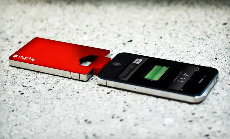 $10.99 for a Mophie Boost 2000mAh Portable Battery in Red for iPhone 4/4s ($49.95 List Price). - Primary Image