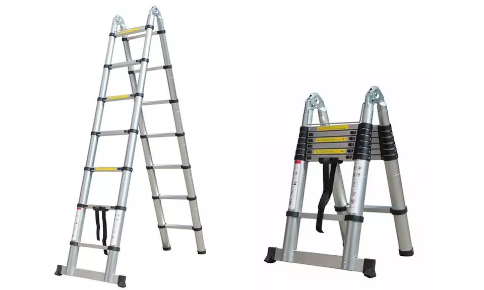 Échelle télescopique en aluminium rétractable de Herzberg