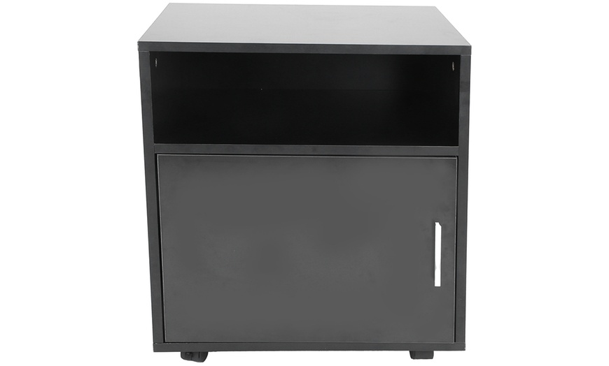 Image 2: MDF Mobile File Cabinet