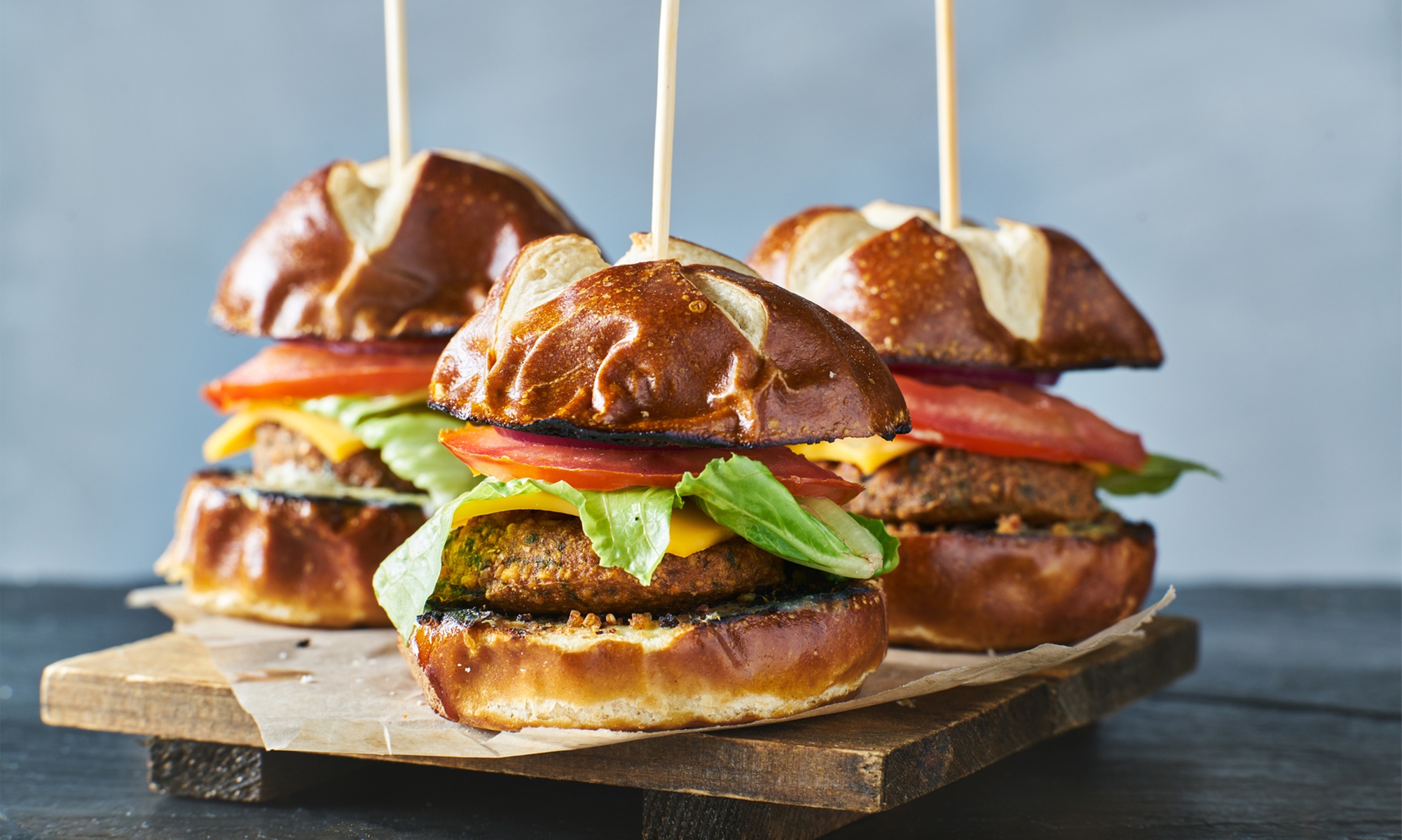 Menú de hamburguesa con opción prémium para 2 o 4 personas