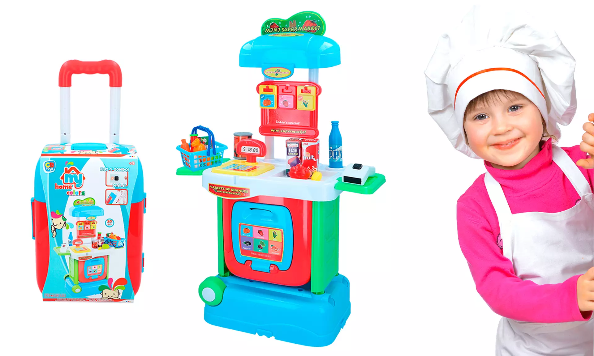 Maleta con ruedas supermercado Color baby - Primary Image