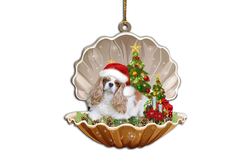 Image 10: Sleeping Dog-Design Hanging Ornament