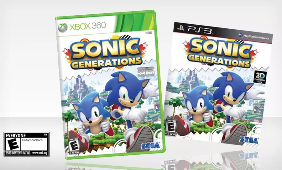 Sonic Generations for Xbox 360 or PS3. Free Returns. - Primary Image