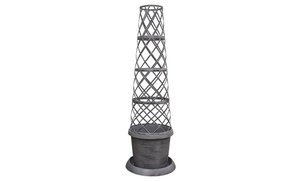 Tower Pot Modern Grey - One or Two Pack