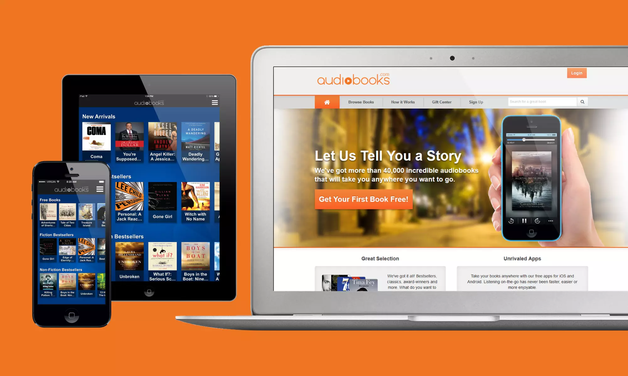 Two Audiobooks with a One-Month Subscription to Audiobooks.com (Up to 46% Off)  - Primary Image