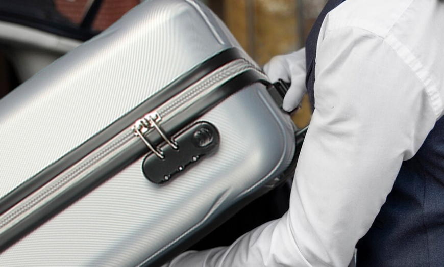 Image 24: Set of Three Hard-Shell ABS Suitcases