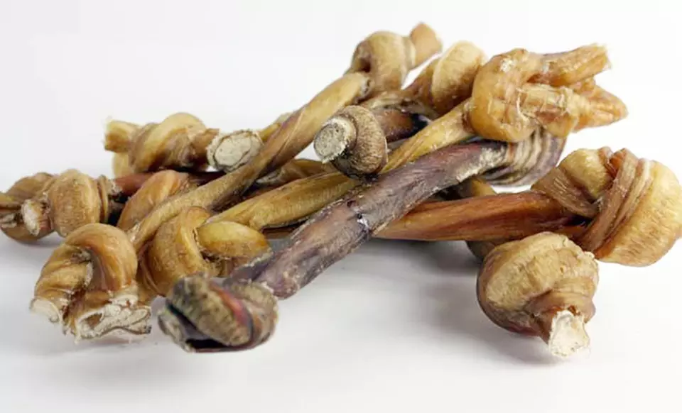 All-Natural Bully Stick Lollipop Dog Treat 10-Pack. Two Sizes Available from $24.99–$37.99. - Primary Image