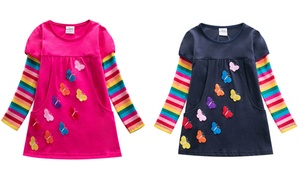 Girls' Butterfly T-Shirt Dress