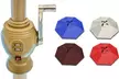 9' Patio or Beach Umbrella with Solar-Powered USB Charger - Second Medium