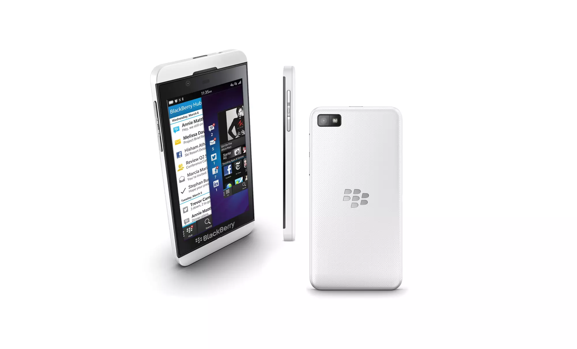 GSM-Unlocked BlackBerry Z10 in Black or White. Free Returns. - Second Medium