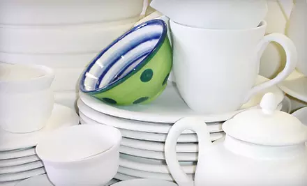 $10 for One Day of Studio Time and $10 Worth of Paintable Pottery at The Pottery Piazza in Plainville ($20 Total Value) - Primary Image