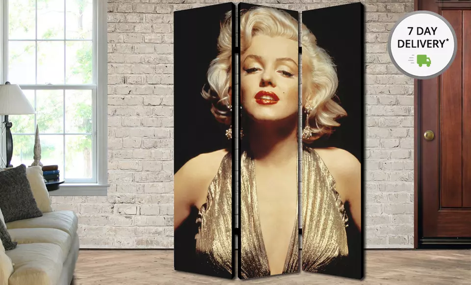 70''x48'' Artistic Folding Room Dividers. Multiple Screens Available. Free Returns. - Primary Image