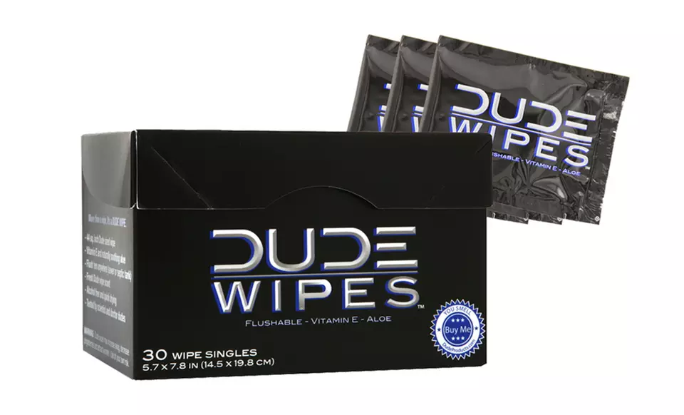 Dude Wipes 2-Pack (60 Wipes Total) - Primary Image