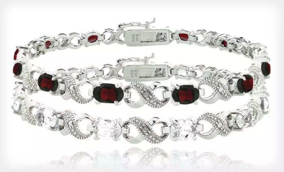 Infinity Gemstone Bracelets (Up to 69% Off). Five Options Available. Free Shipping and Free Returns. - Primary Image