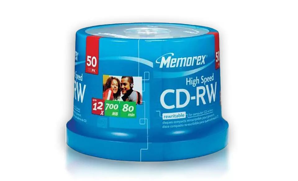 Memorex Rewritable CD-RW 12x 700MB 50-Pack Spindle - Primary Image