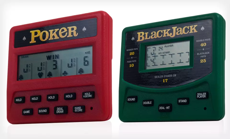 $9.99 for Electronic Handheld Card Games ($17.99 List Price). Multiple Options Available. Free Returns. - Second Medium