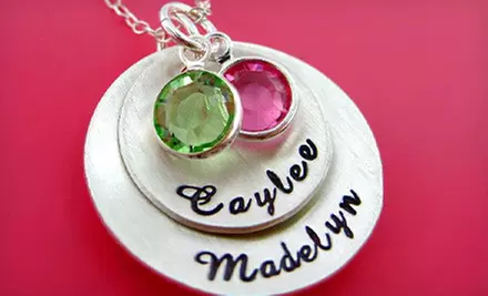 Personalized Hand-Stamped Jewelry from Hannah Design (Up to 55% Off). Three Options Available. - Primary Image