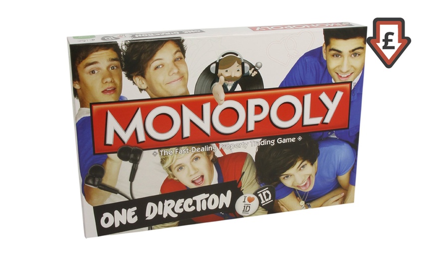 Image 1: One Direction Monopoly Board Game