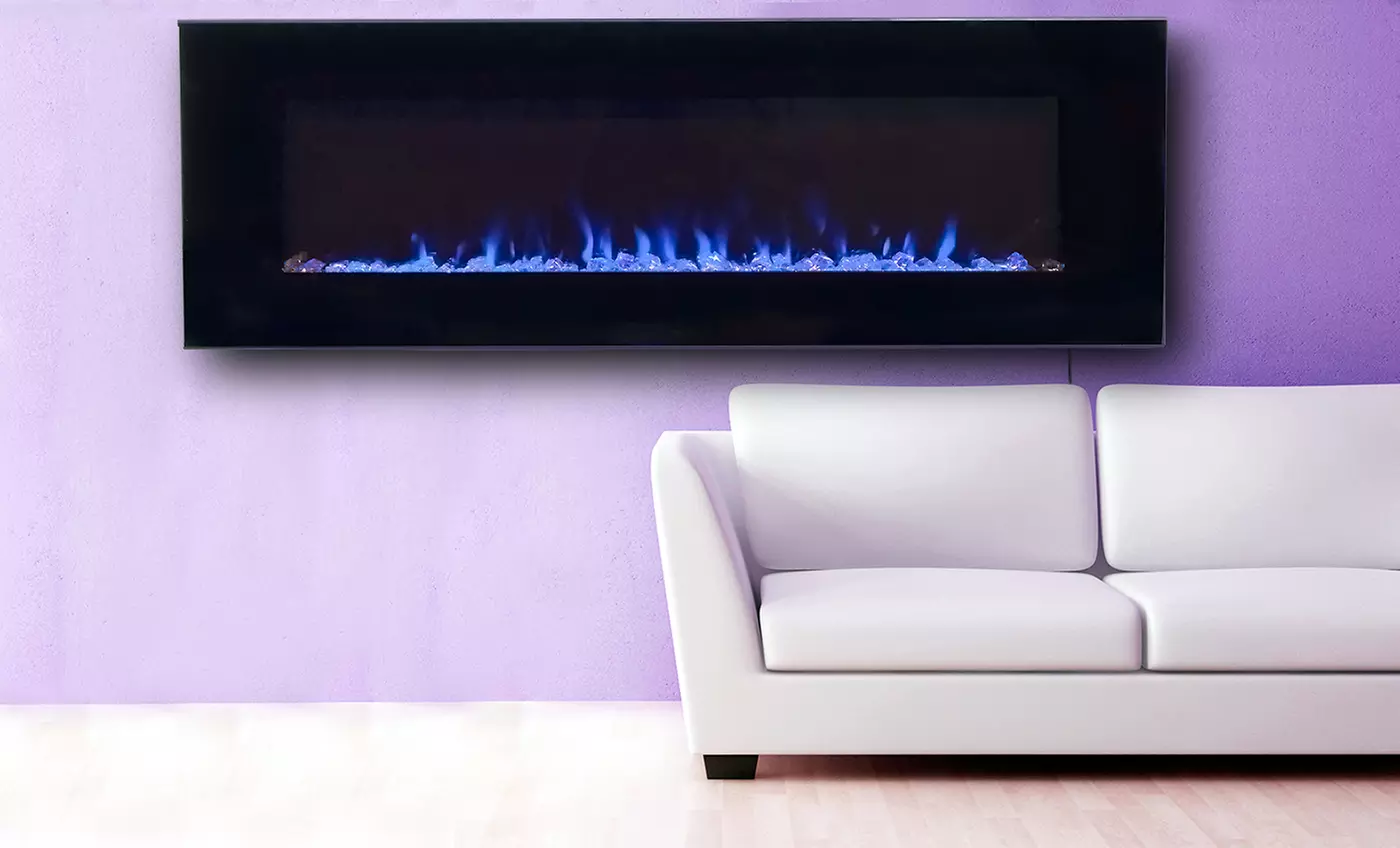 Northwest Wall-Mounted Electric Fireplace with Dual-Color LEDs and Remote from $209.99–$419.99
 - Primary Image