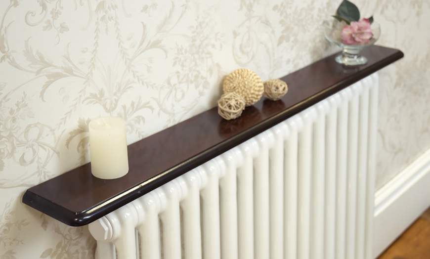 Image 7: Wood-Effect Radiator Shelves