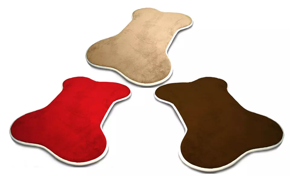 Innergy Bone-Shaped Memory-Foam Pet Mat in Small or Large. Multiple Colors Available from $9.99-$16.99. - Primary Image