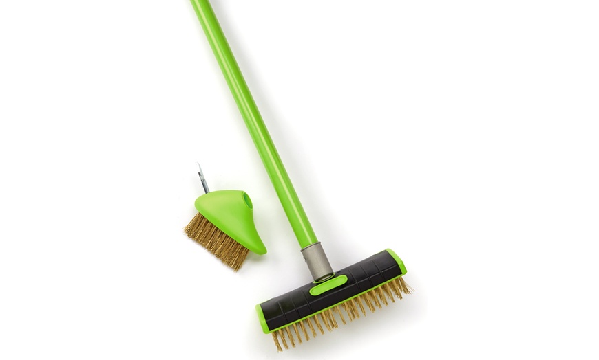 Image 3: Outdoor Cleaning Brush with Telescopic Handle