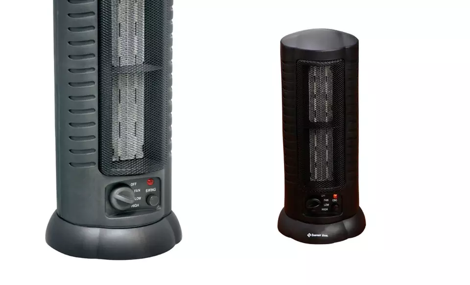 Comfort Zone Oscillating Ceramic Tower Heater. Free Returns. - Second Medium