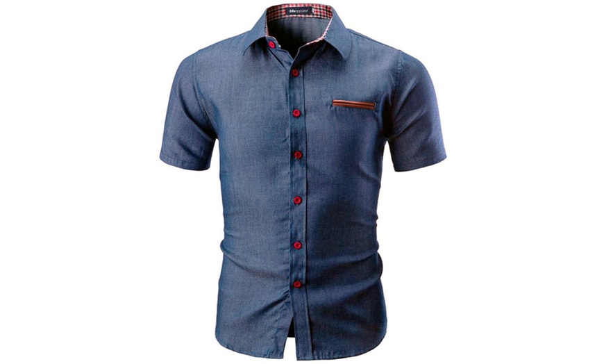 Image 3: Chemise en denim pour homme