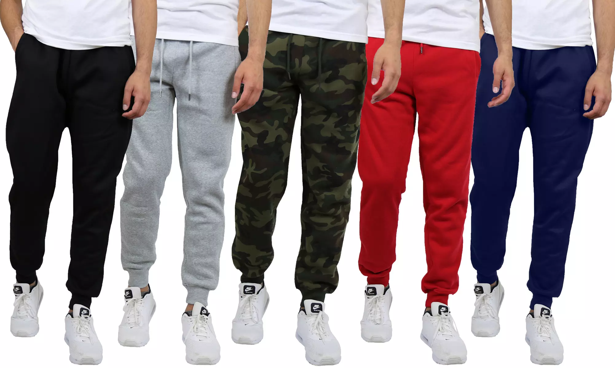 Galaxy By Harvic Men's Regular-Fit Fleece Jogger Sweatpants (S–2XL) - Primary Image