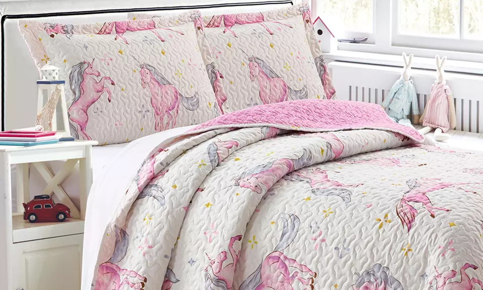 Mantex Stitched Kids' Quilt Set - Primary Image