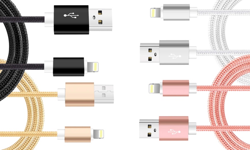 Image 2: Pack de 4 câbles de charge de 2 mètres