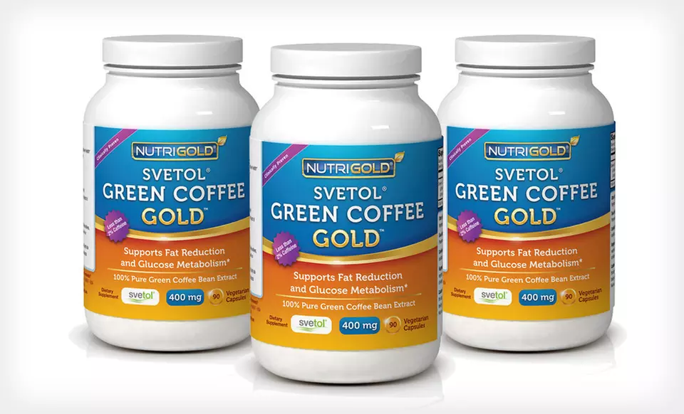 One, Two, or Three Bottles of Nutrigold Svetol Green-Coffee-Bean Extract (Up to 75% Off). Free Shipping. - Primary Image