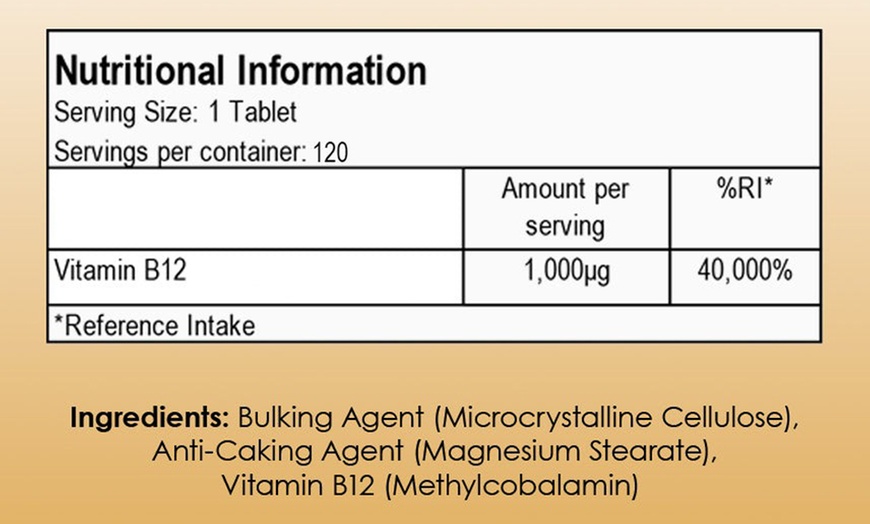 Image 2: High-Strength B12 Vitamin Tablets