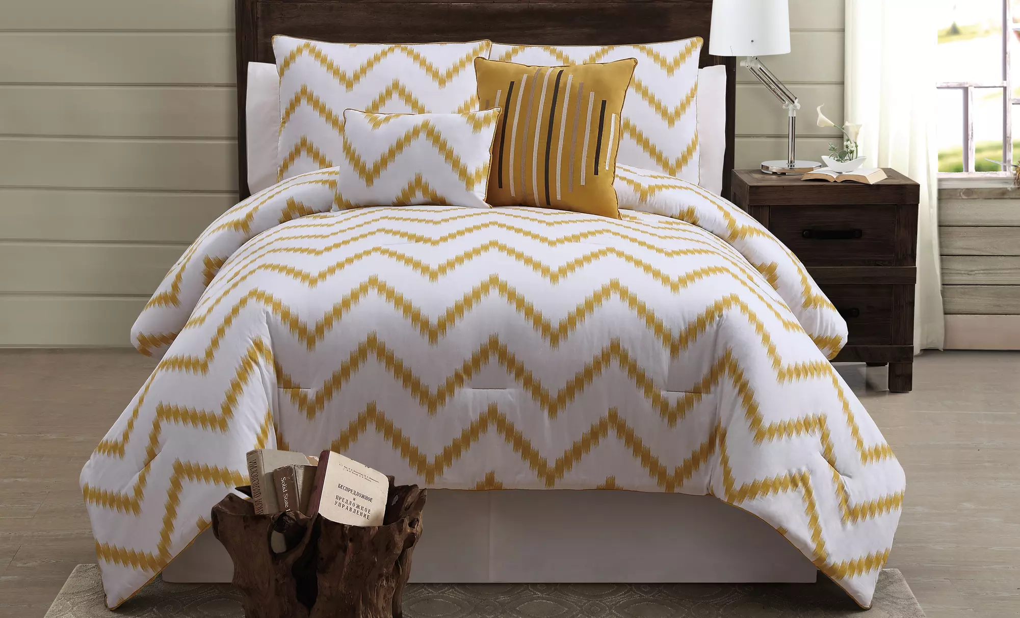 Zigfield 5-Piece Comforter Set. Multiple Colors and Sizes Available from $59.99–$64.99. Free Returns. - Second Medium