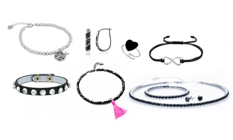 Orecchini, bracciale, collana o penna con cristalli di Swarovski®