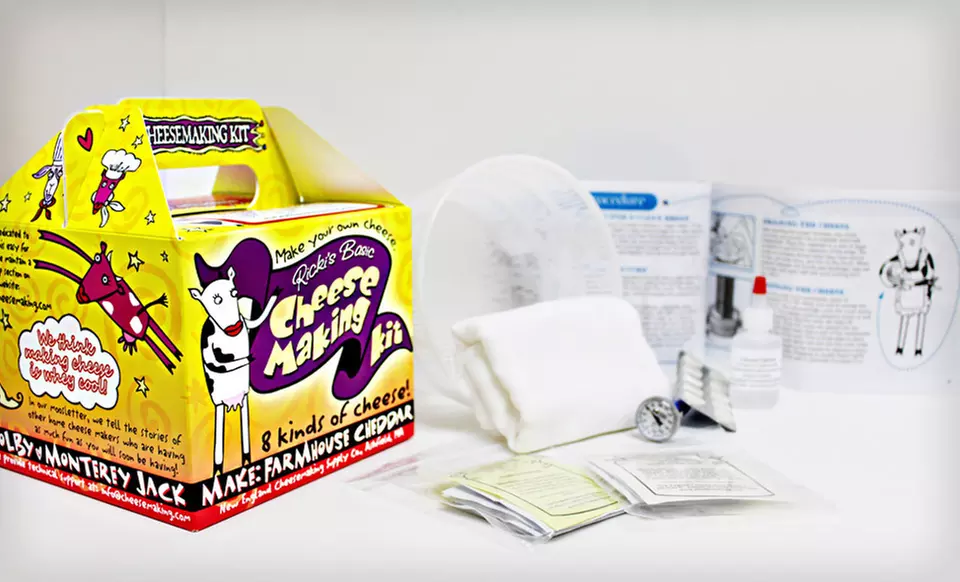 Ricki's Cheese-Making Kits (Up to 54% Off). Three Options Available. Free Shipping. - Second Medium