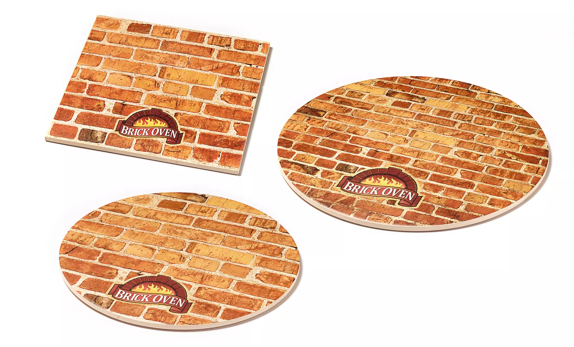 Brick Oven 12" Square, 13" Round, or 16" Round Ceramic Pizza Stone - Primary Image
