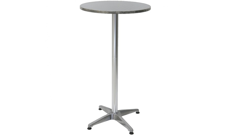 Image 1: Aluminium Bistro Table