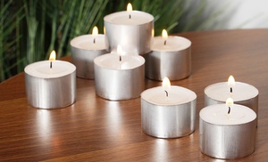 50-Pack Tea Lights Candles with 8-Hour Burning Time