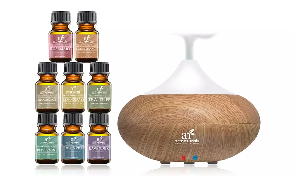 Art Naturals Diffuser and 8-Pack Oil Gift Set - Primary Image