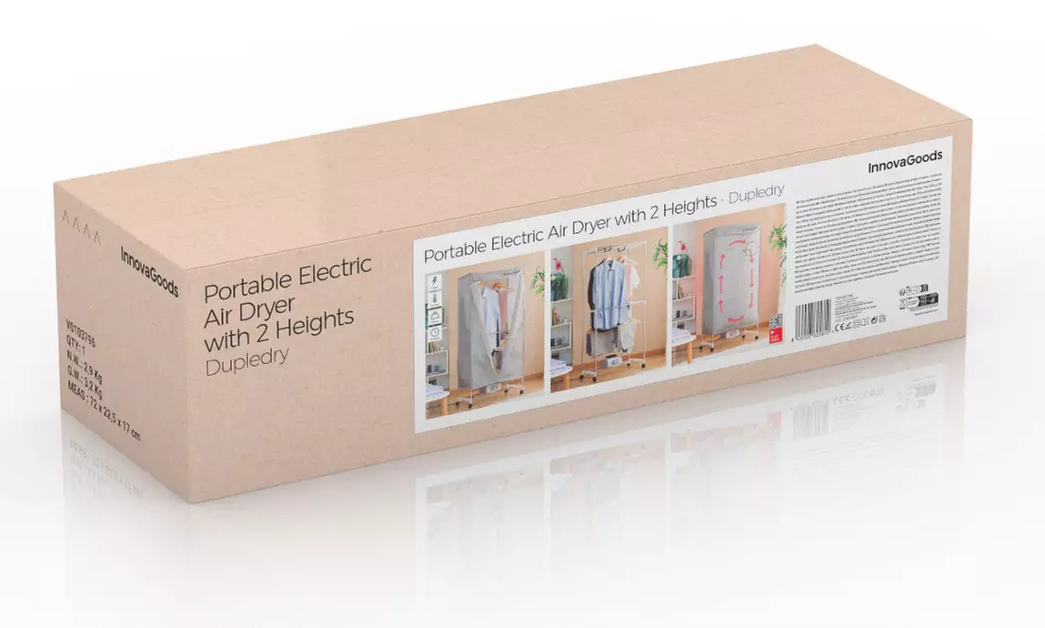 Séchoir électrique portable "Dupledry" InnovaGoods 1200 W