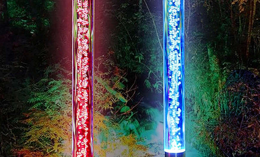 Image 4: Set of Two or Four Solar-Powered Acrylic Bubble Garden Lights