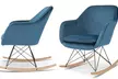 Fauteuil  en velours Aleks, style scandinave - Second Medium