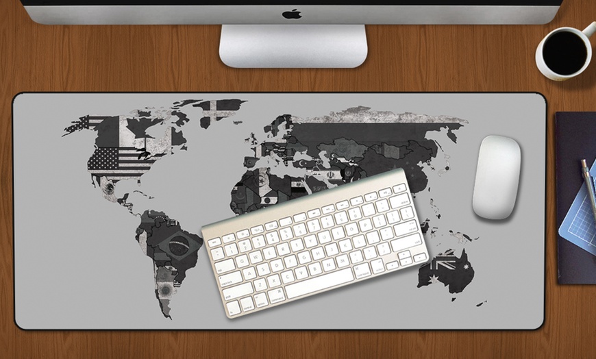 Image 17: World Map Mouse Mat Pad