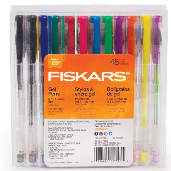 fiskars glitter gel pens